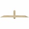 Ekena Millwork Eugene Rough Sawn Timber Gable Bracket, Douglas Fir, 60"W x 15"H x 4"D x 4"F, 6/12 Pitch GBW060X15X0404EUG00RDF - alternate 1